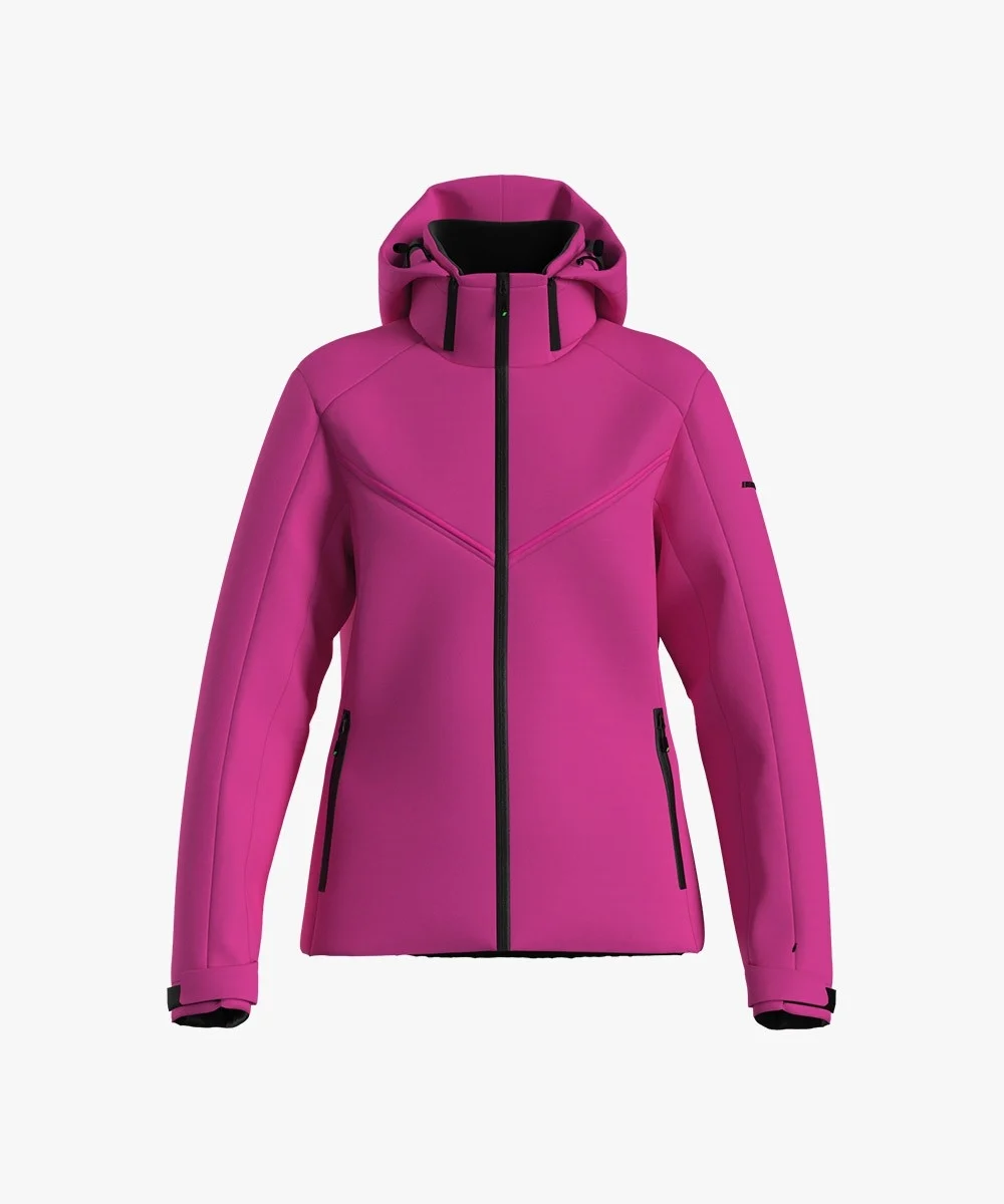 Energiapura Trun kapucnis síkabát (női) síruha (Fuxia), 1. nézet