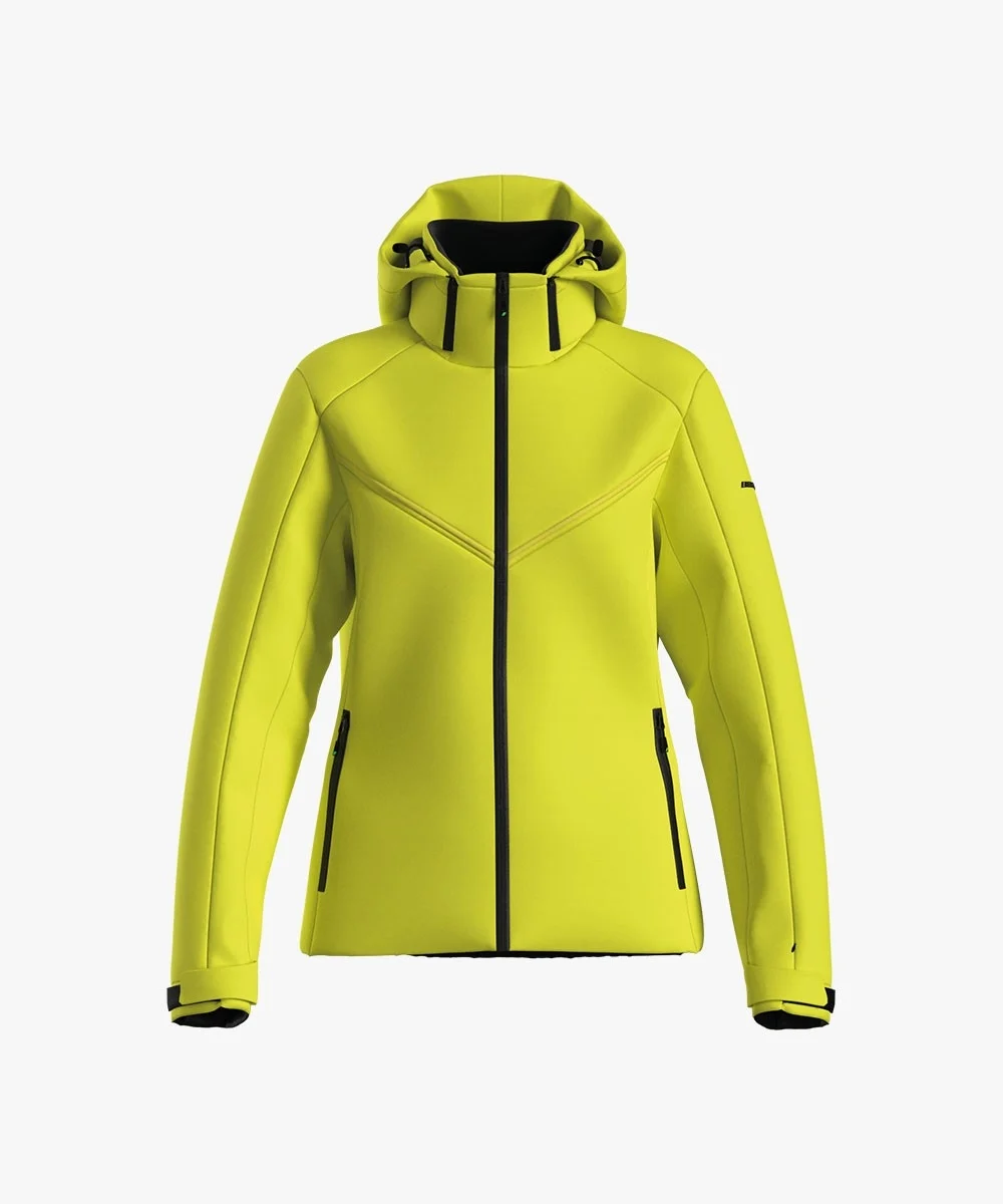 Energiapura Trun kapucnis síkabát (női) síruha (Acid Green), 2. nézet
