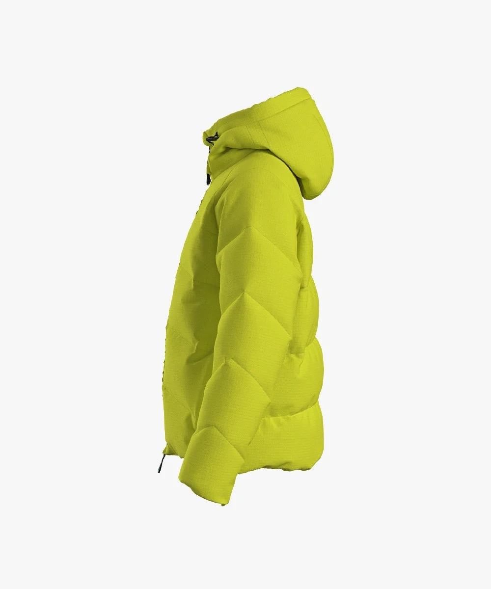Energiapura Geilo kapucnis bélelt technikai kabát síruha (Acid Green), 4. nézet