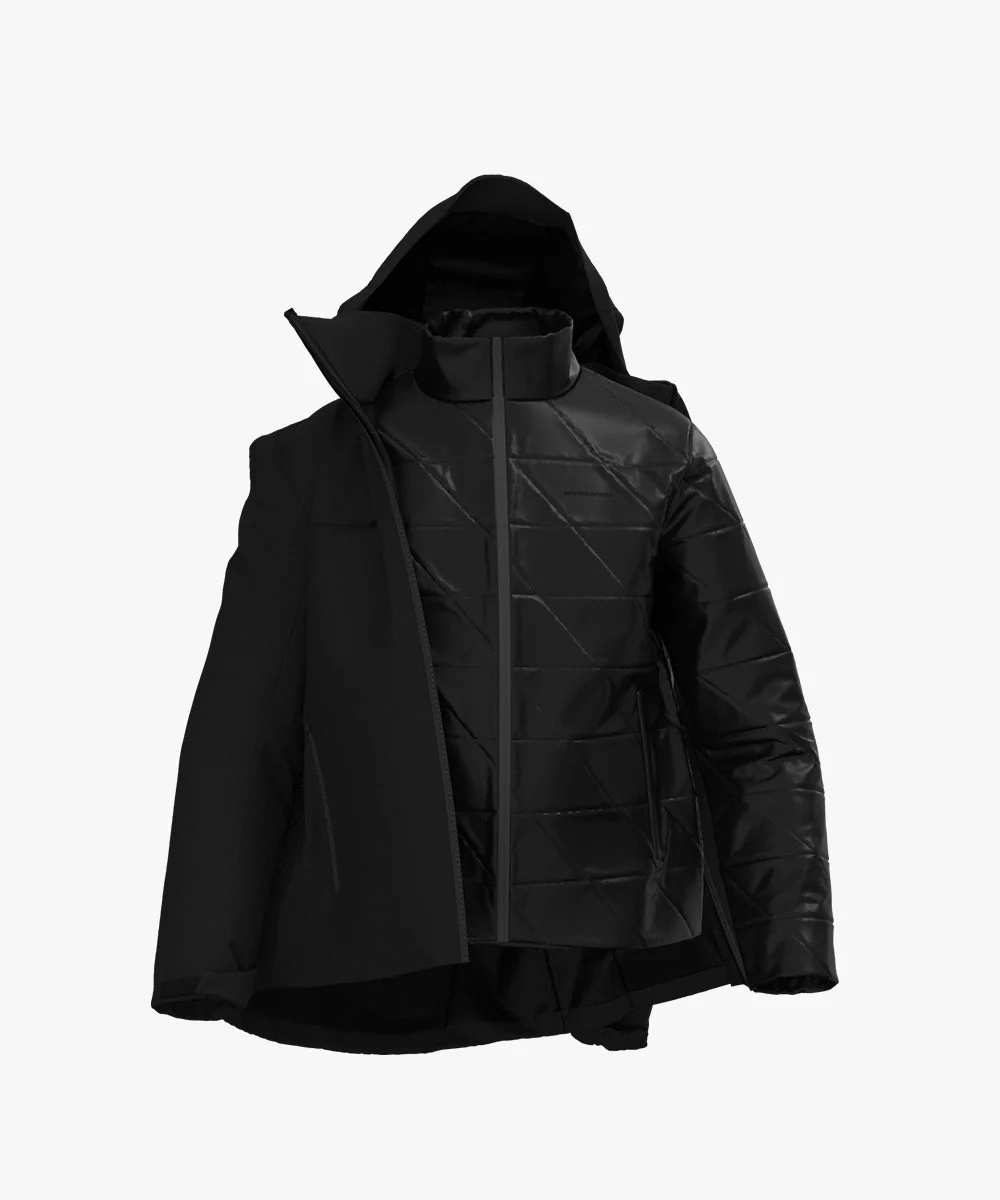 Energiapura Eden kapucnis síkabát síruha (Black), 3. nézet