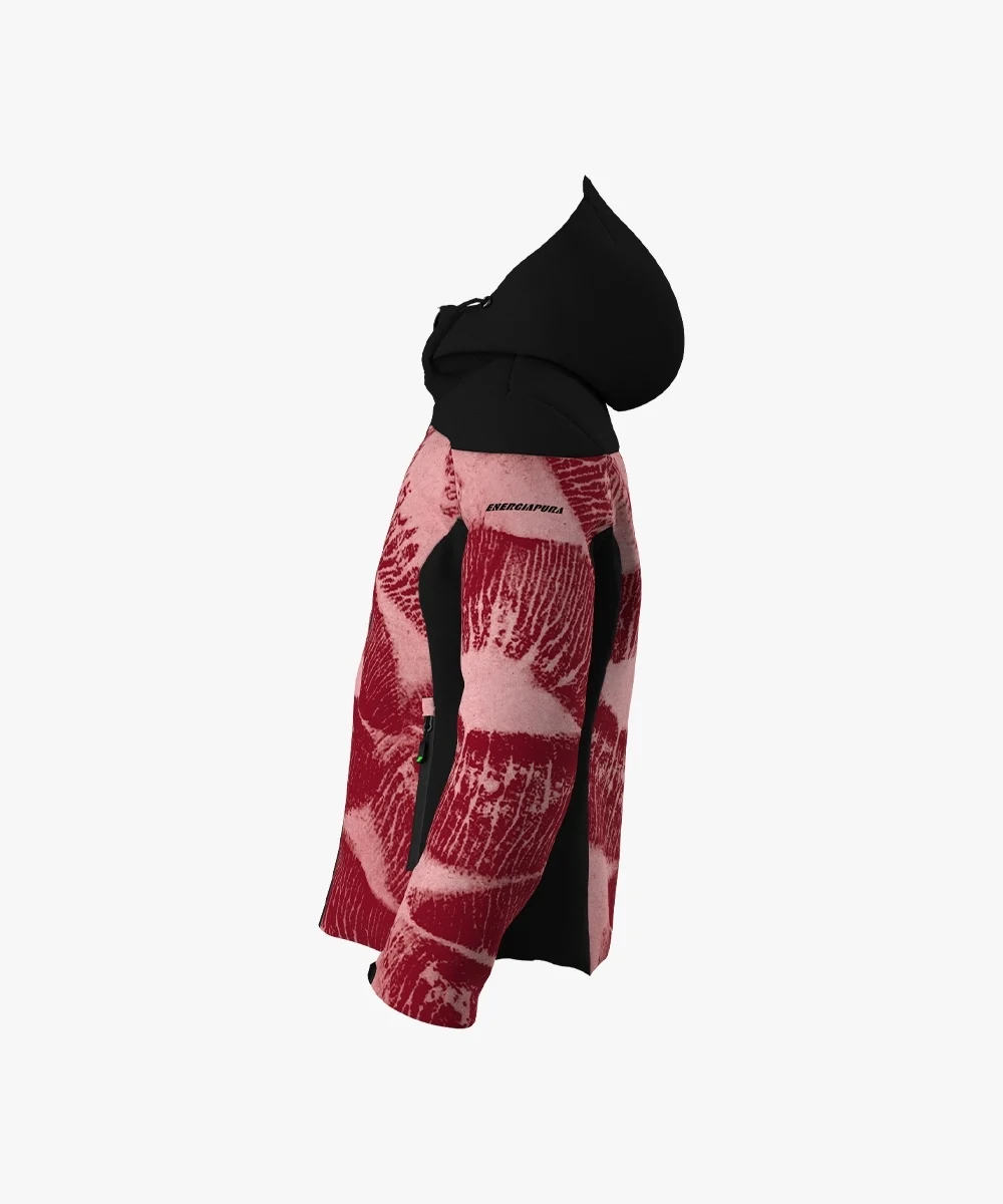 Energiapura Flond kapucnis síkabát (női) síruha (Kisses Red), 4. nézet