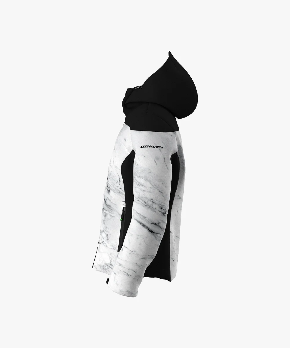 Energiapura Flond kapucnis síkabát (női) síruha (Marble Grey), 4. nézet