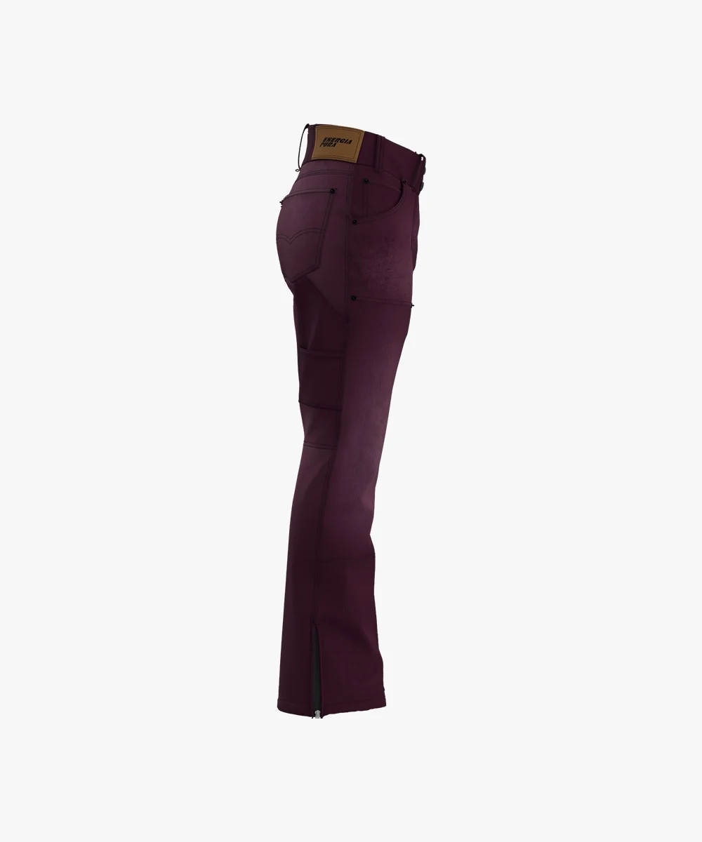 Energiapura Cargo Thin Velvet sínadrág, mintás (felnőtt) síruha (Violet Printed), 3. nézet