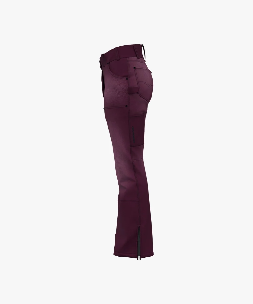 Energiapura Cargo Thin Velvet sínadrág, mintás (felnőtt) síruha (Violet Printed), 4. nézet