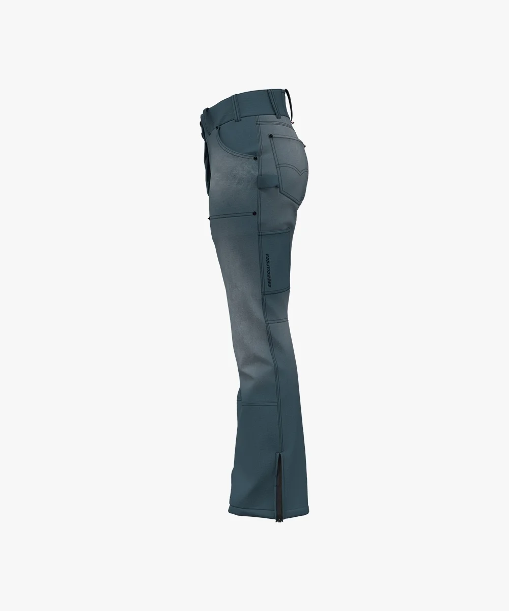 Energiapura Cargo Thin Velvet sínadrág, mintás (felnőtt) síruha (Dark Grey Printed), 4. nézet
