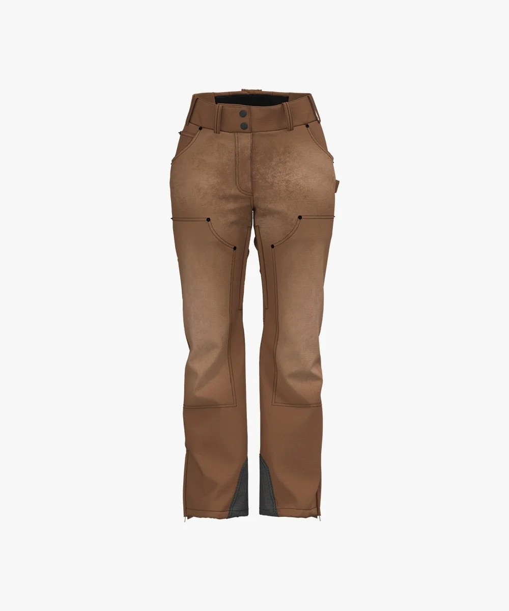 Energiapura Cargo Thin Velvet sínadrág, mintás (felnőtt) síruha (Light Brown Printed)