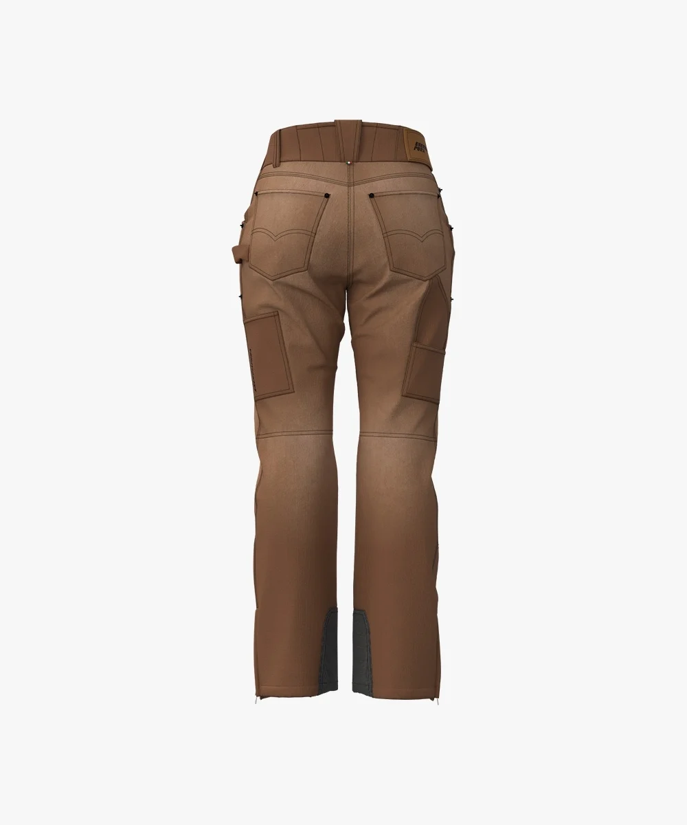 Energiapura Cargo Thin Velvet sínadrág, mintás (felnőtt) síruha (Light Brown Printed), 2. nézet