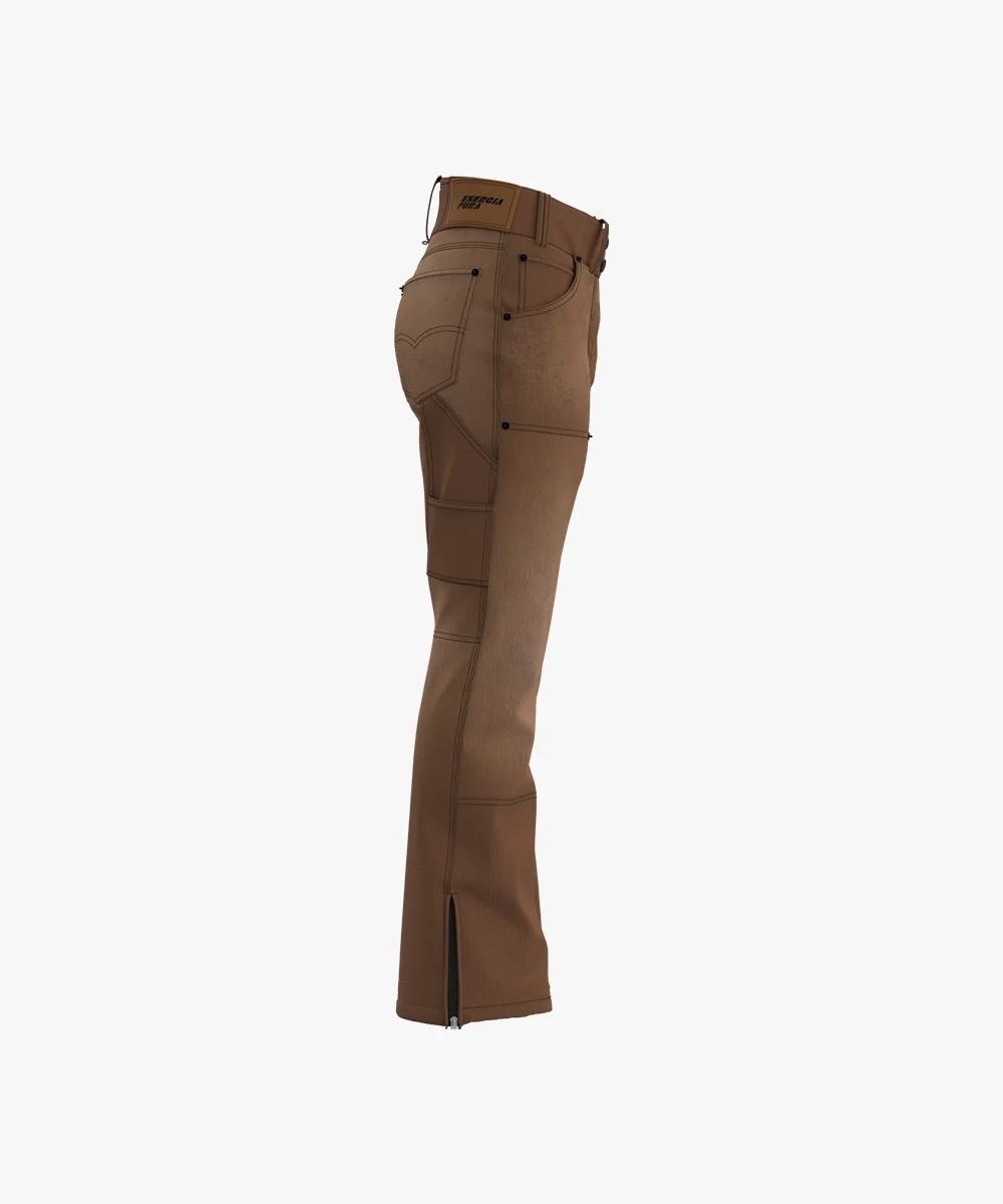 Energiapura Cargo Thin Velvet sínadrág, mintás (felnőtt) síruha (Light Brown Printed), 3. nézet