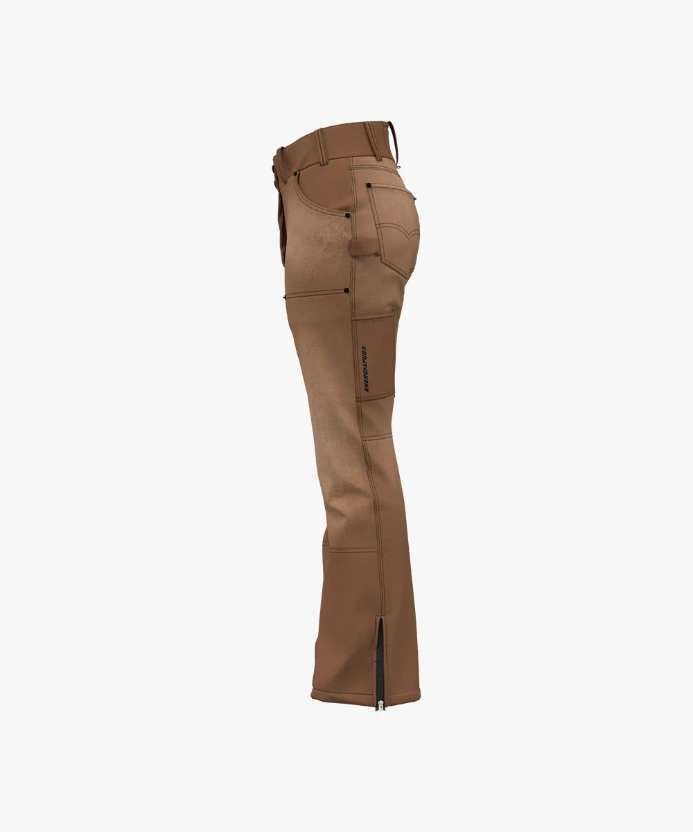 Energiapura Cargo Thin Velvet sínadrág, mintás (felnőtt) síruha (Light Brown Printed), 4. nézet