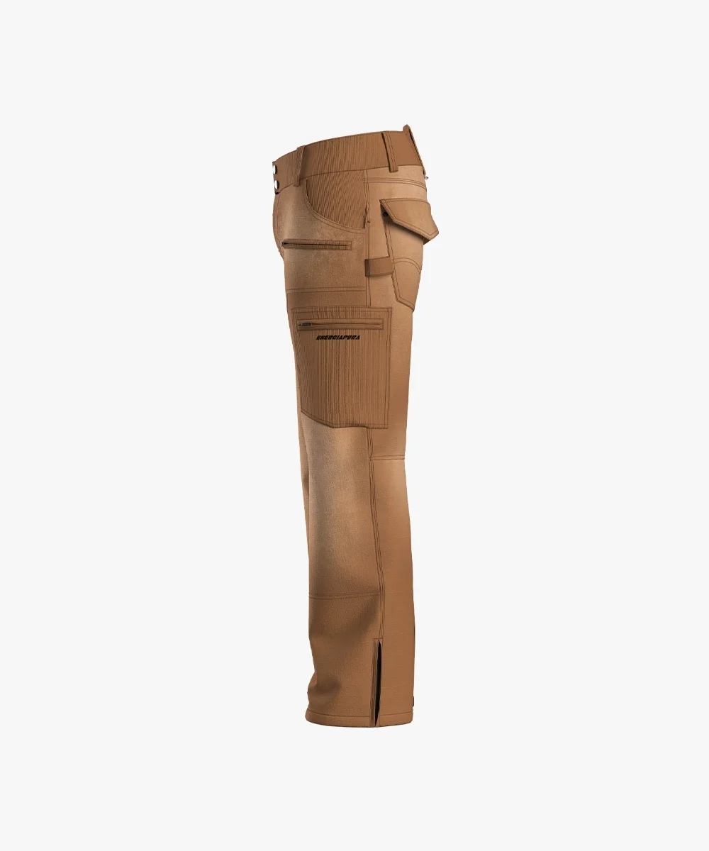 Energiapura Cargo Plus Thin Velvet sínadrág, mintás (felnőtt) síruha (Light Brown), 4. nézet