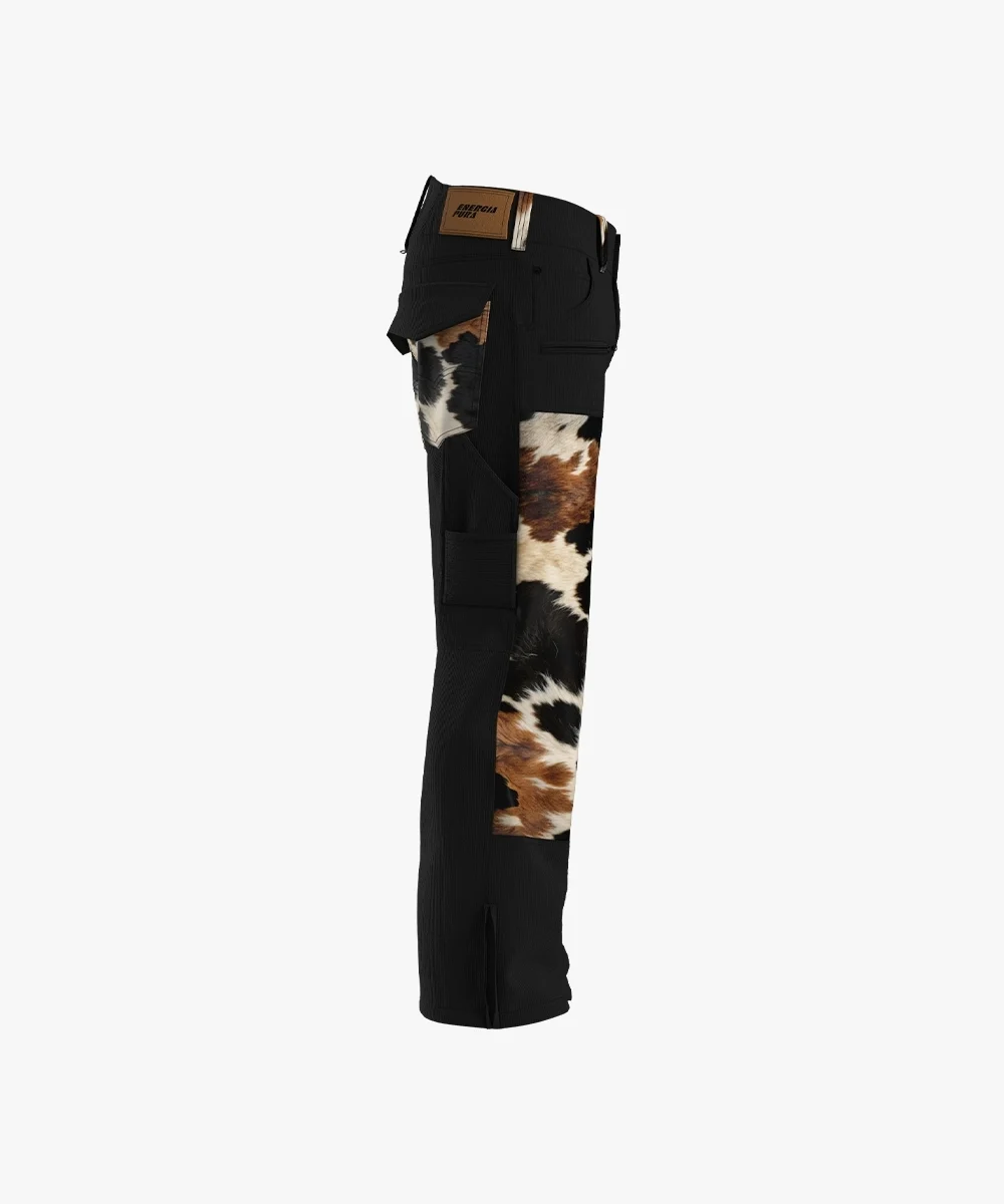 Energiapura Cargo Plus Thin Velvet sínadrág, Animalier (felnőtt) síruha (Black/Animalier), 3. nézet