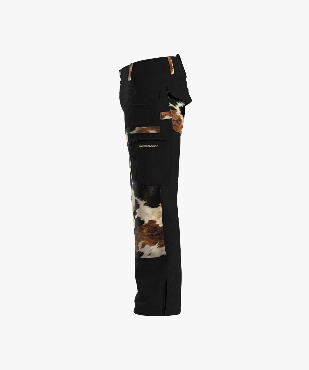 Energiapura Cargo Plus Thin Velvet sínadrág, Animalier (felnőtt) síruha (Black/Animalier), 4. nézet