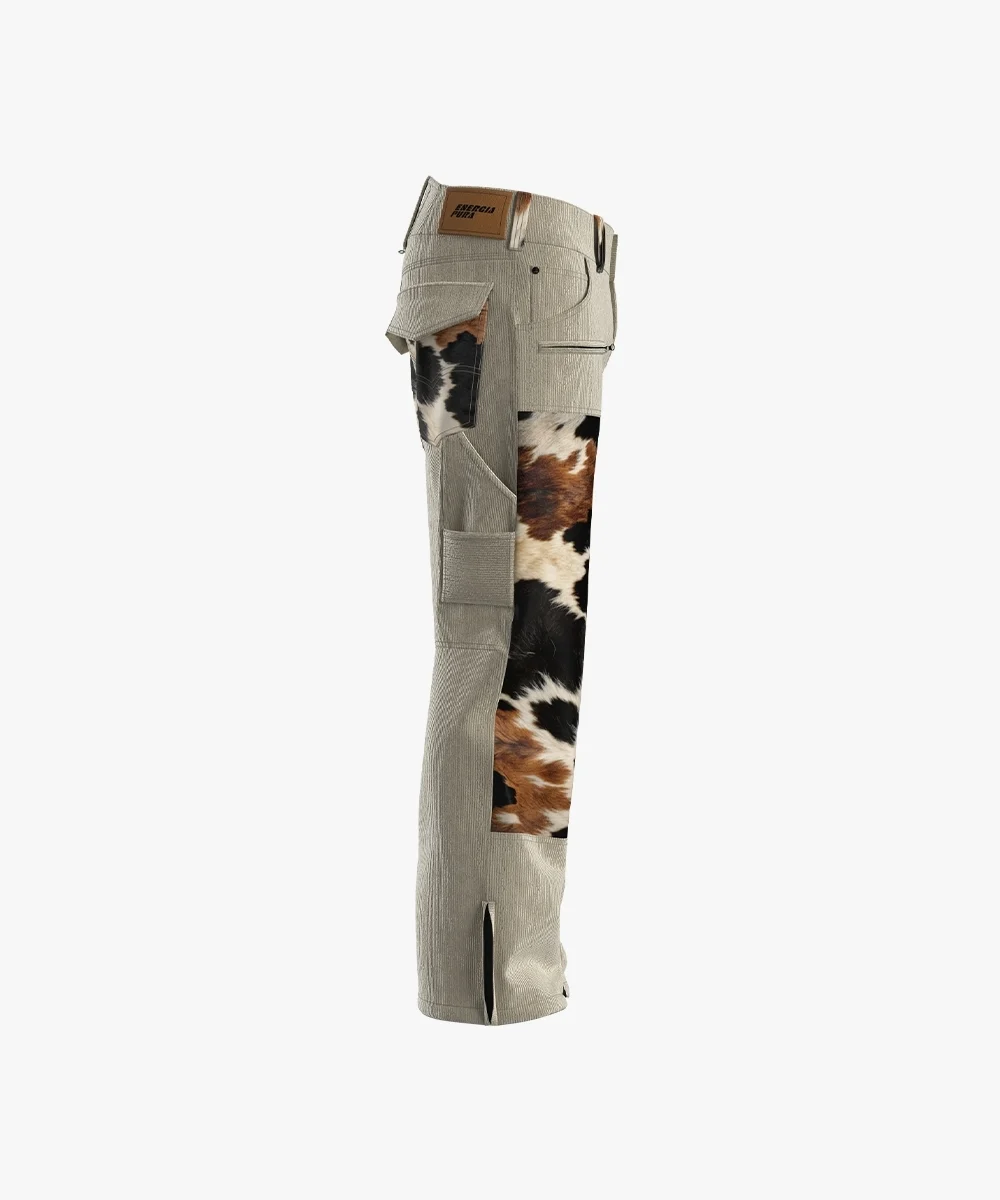 Energiapura Cargo Plus Thin Velvet sínadrág, Animalier (felnőtt) síruha (Sand/Animalier), 3. nézet