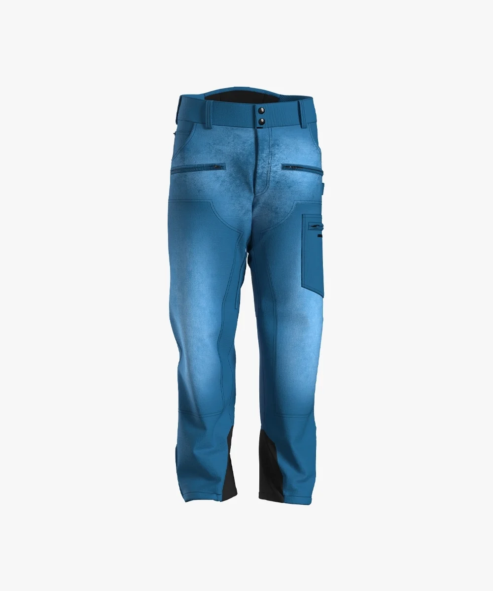 Energiapura Cargo Plus Thin Velvet sínadrág, mintás (felnőtt) síruha (Light Blue)