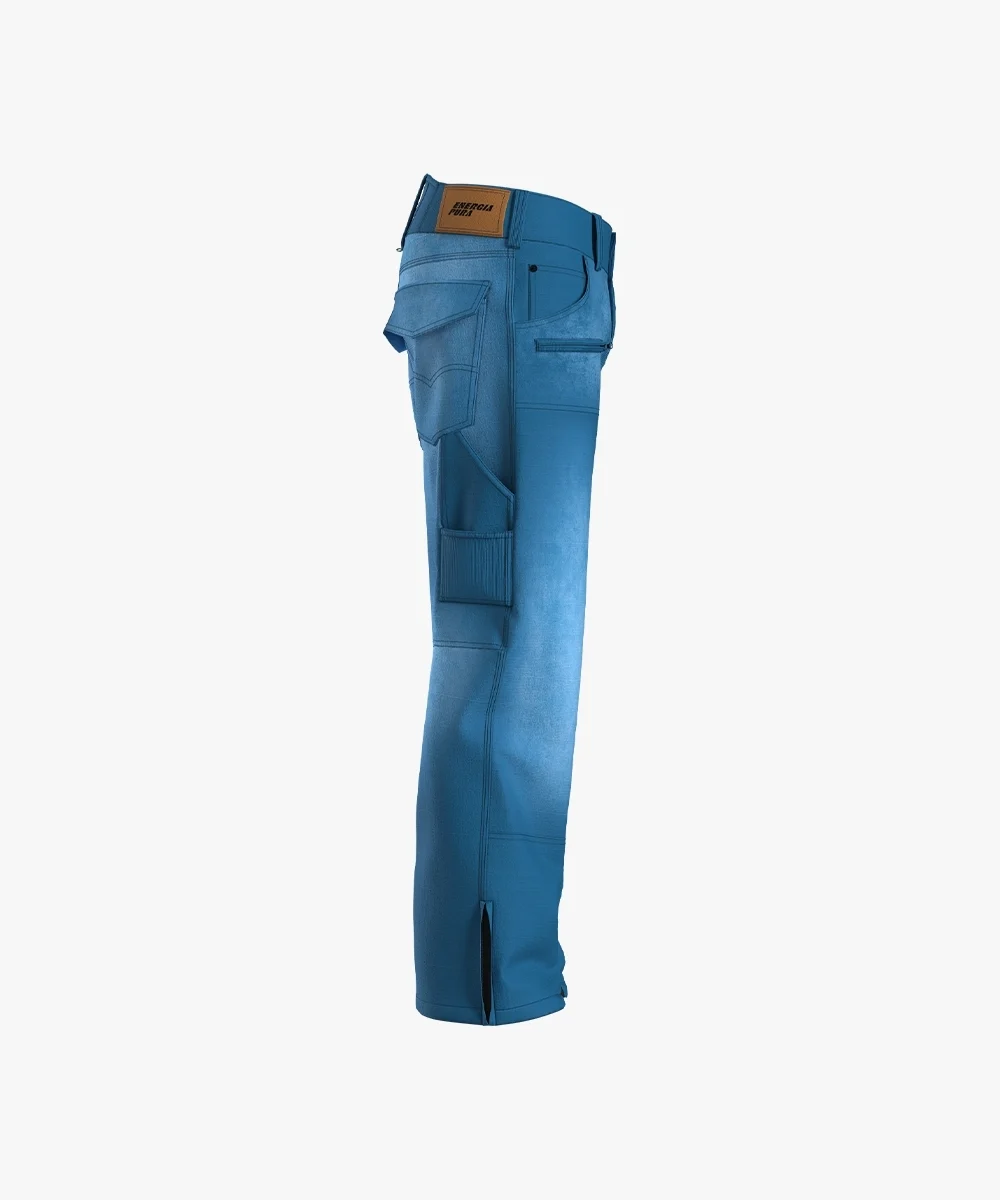 Energiapura Cargo Plus Thin Velvet sínadrág, mintás (felnőtt) síruha (Light Blue), 3. nézet