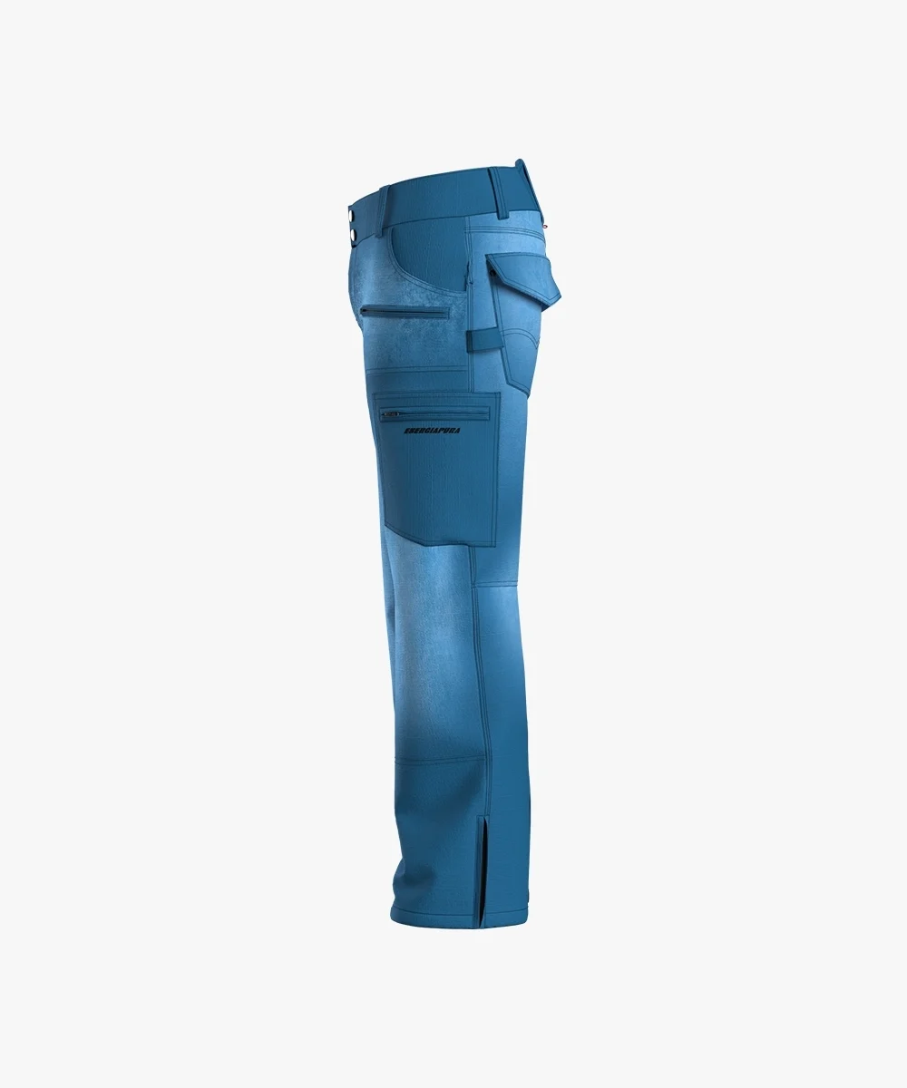 Energiapura Cargo Plus Thin Velvet sínadrág, mintás (felnőtt) síruha (Light Blue), 4. nézet