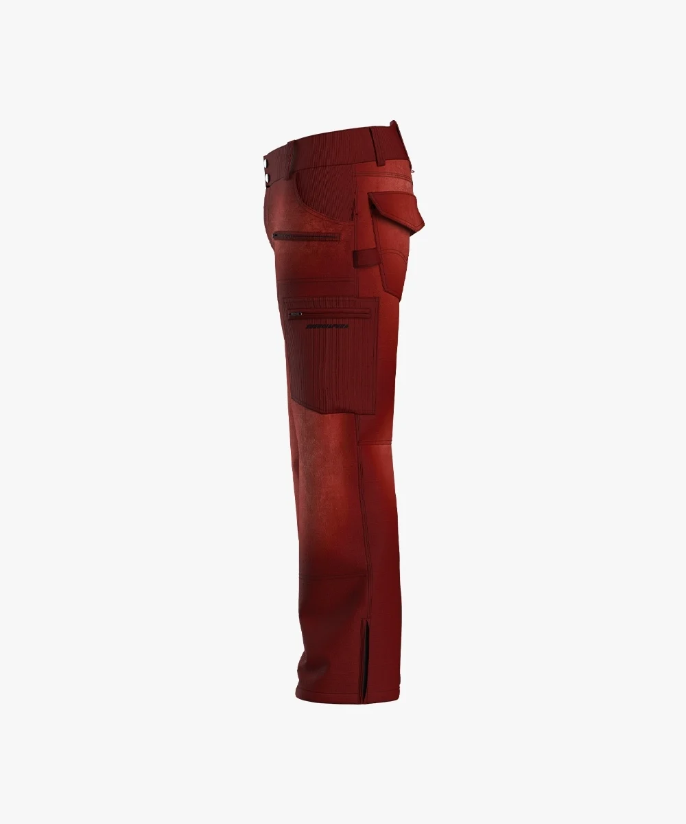 Energiapura Cargo Plus Thin Velvet sínadrág, mintás (felnőtt) síruha (Bordeaux), 4. nézet