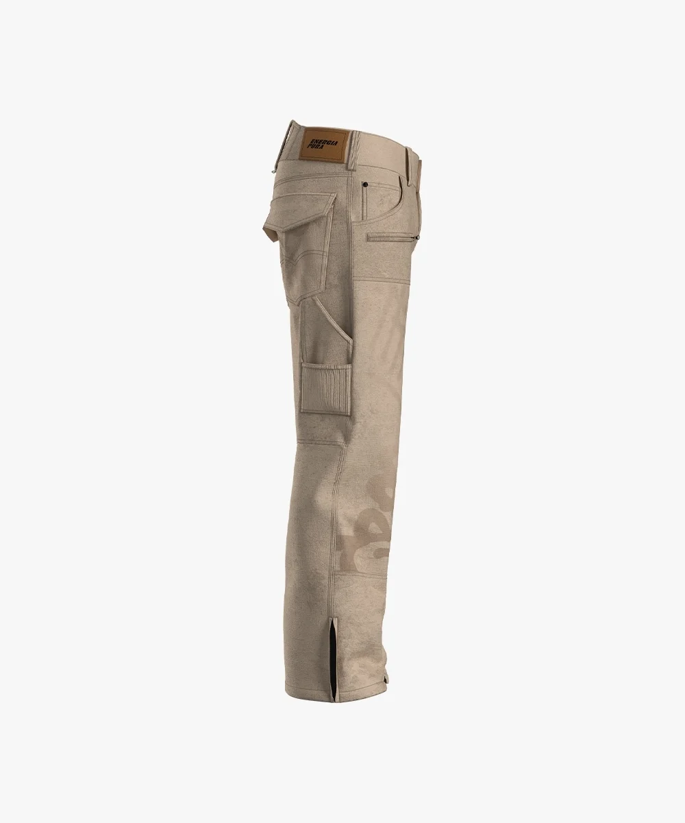 Energiapura Cargo Plus Thin Velvet sínadrág, Creed (felnőtt) síruha (Creed Beige Printed), 3. nézet