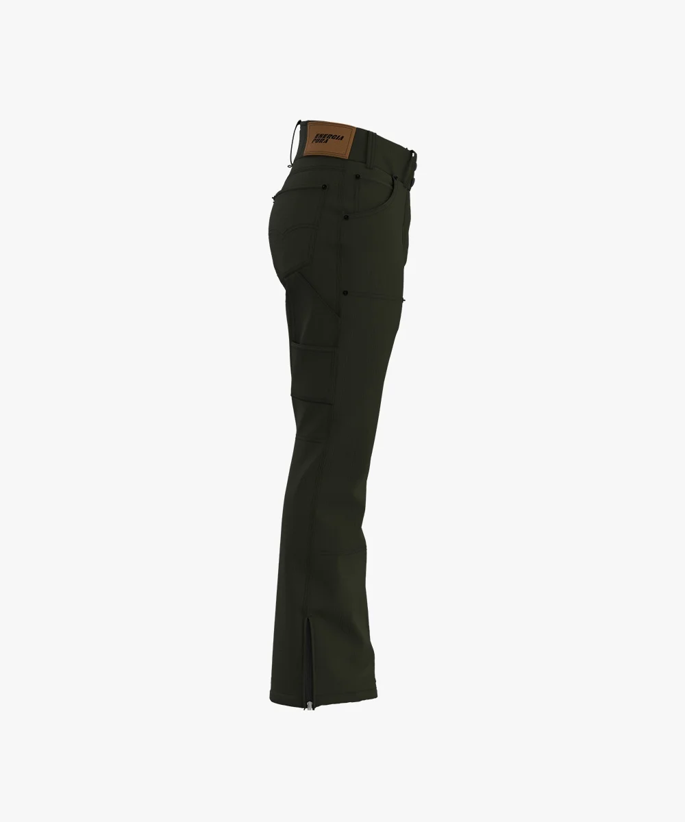 Energiapura Thin Velvet cargo nadrág (női) síruha (Military Green), 3. nézet