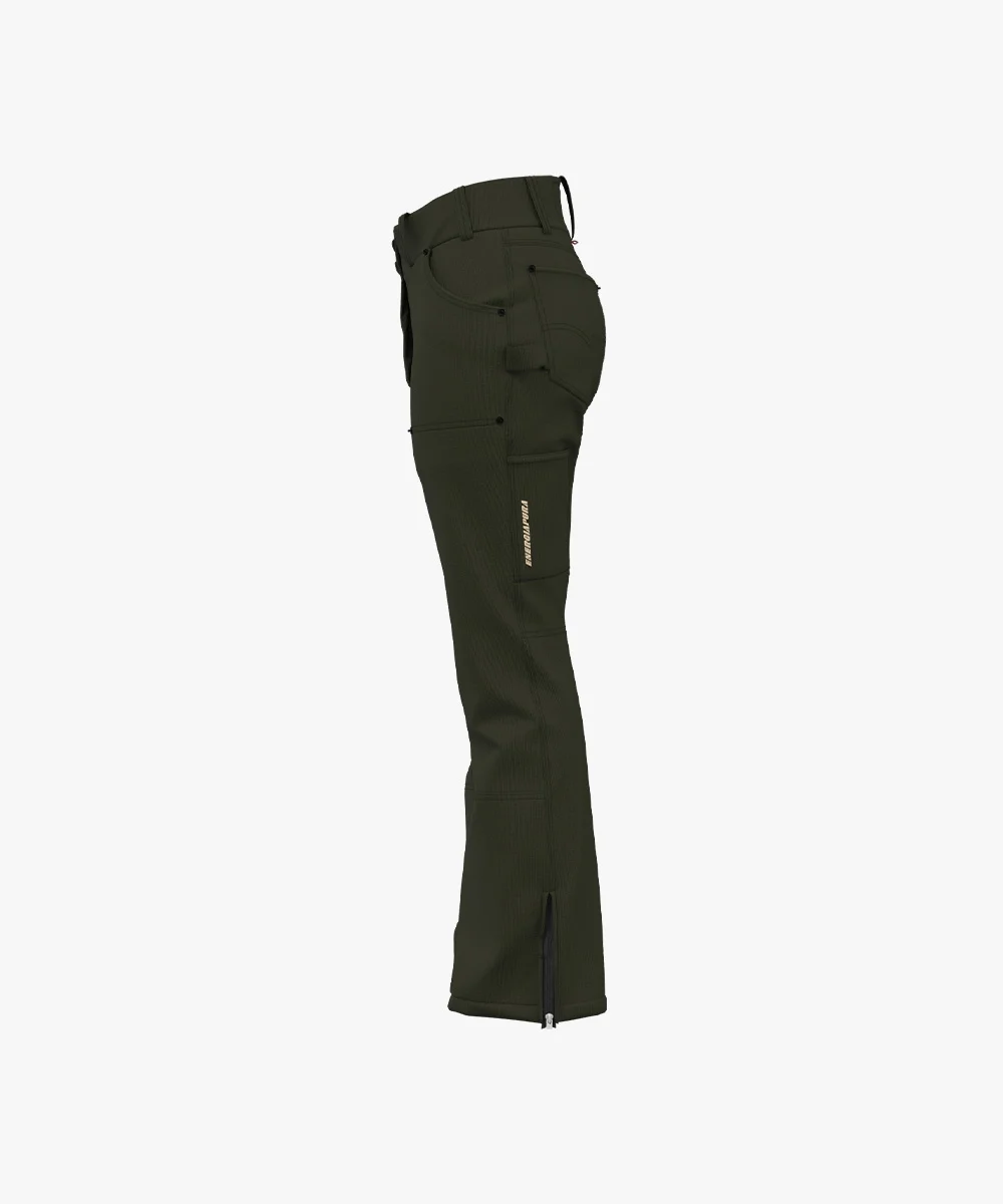 Energiapura Thin Velvet cargo nadrág (női) síruha (Military Green), 4. nézet
