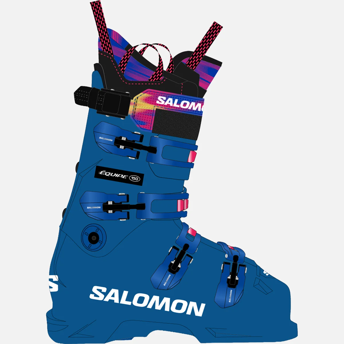 Salomon EQUIPE 150 sícipő (RACE BLUE /WHITE /EQUIPE RED), 2. nézet